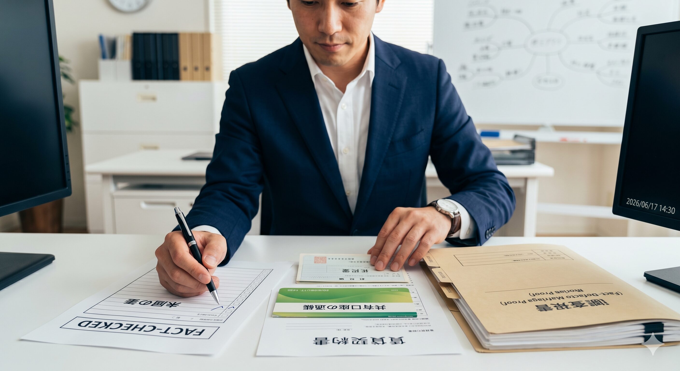 事実婚の証明と証拠整理を行う探偵