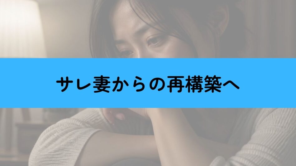 サレ妻から再構築
