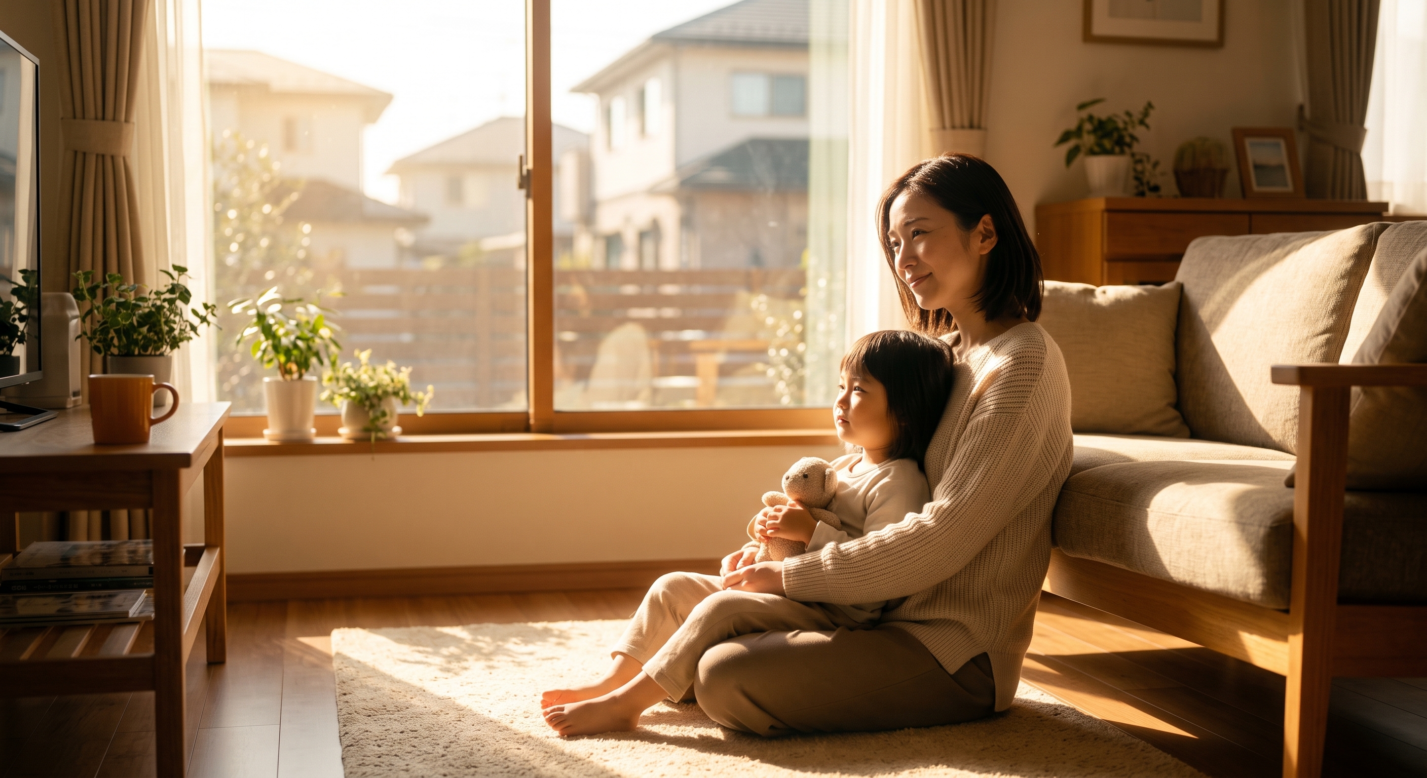 探偵に依頼し最悪の事態を回避して、安心した表情を見せる女性