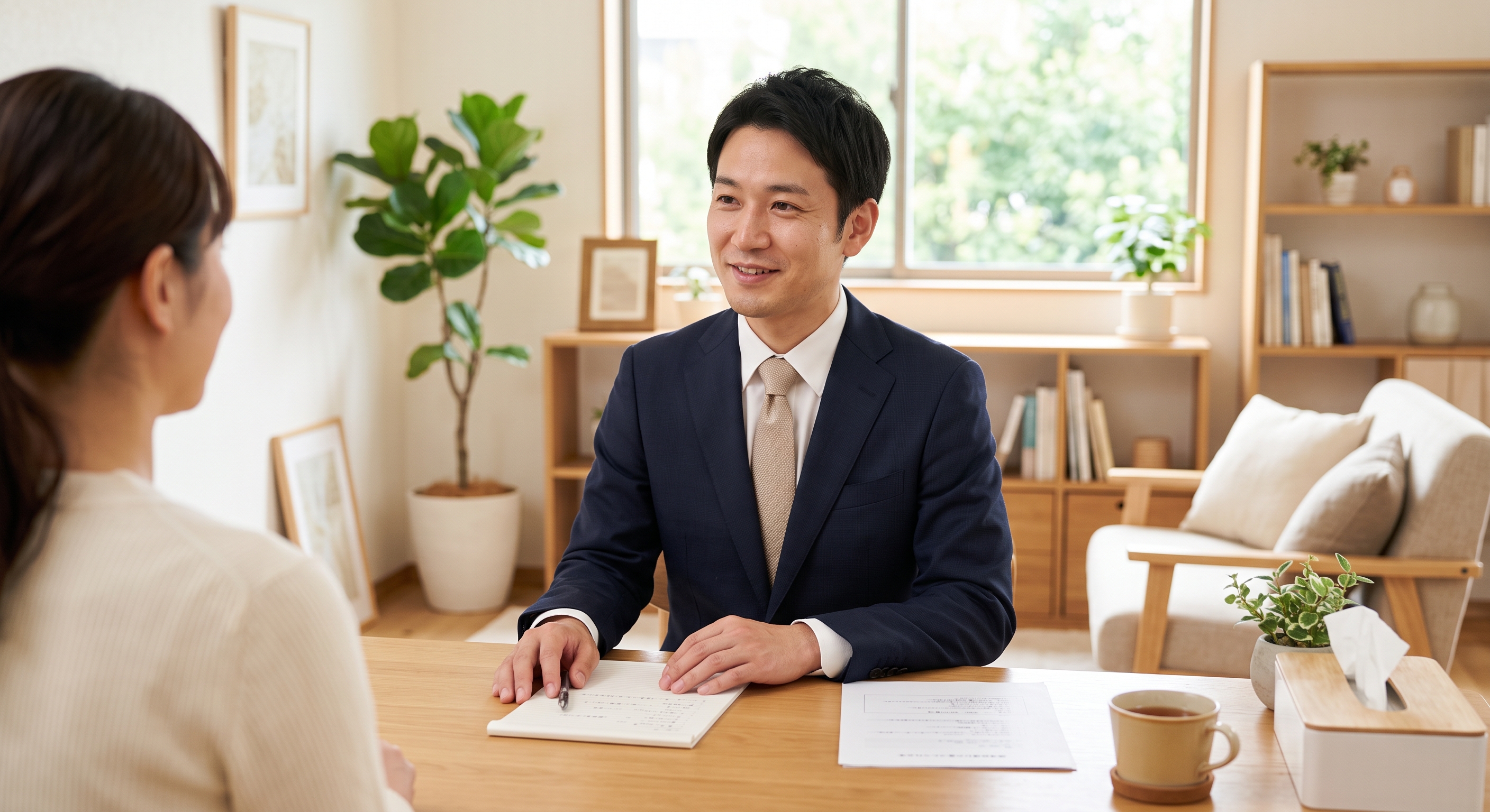 親身に寄り添いカウンセリングを行う探偵社の相談員