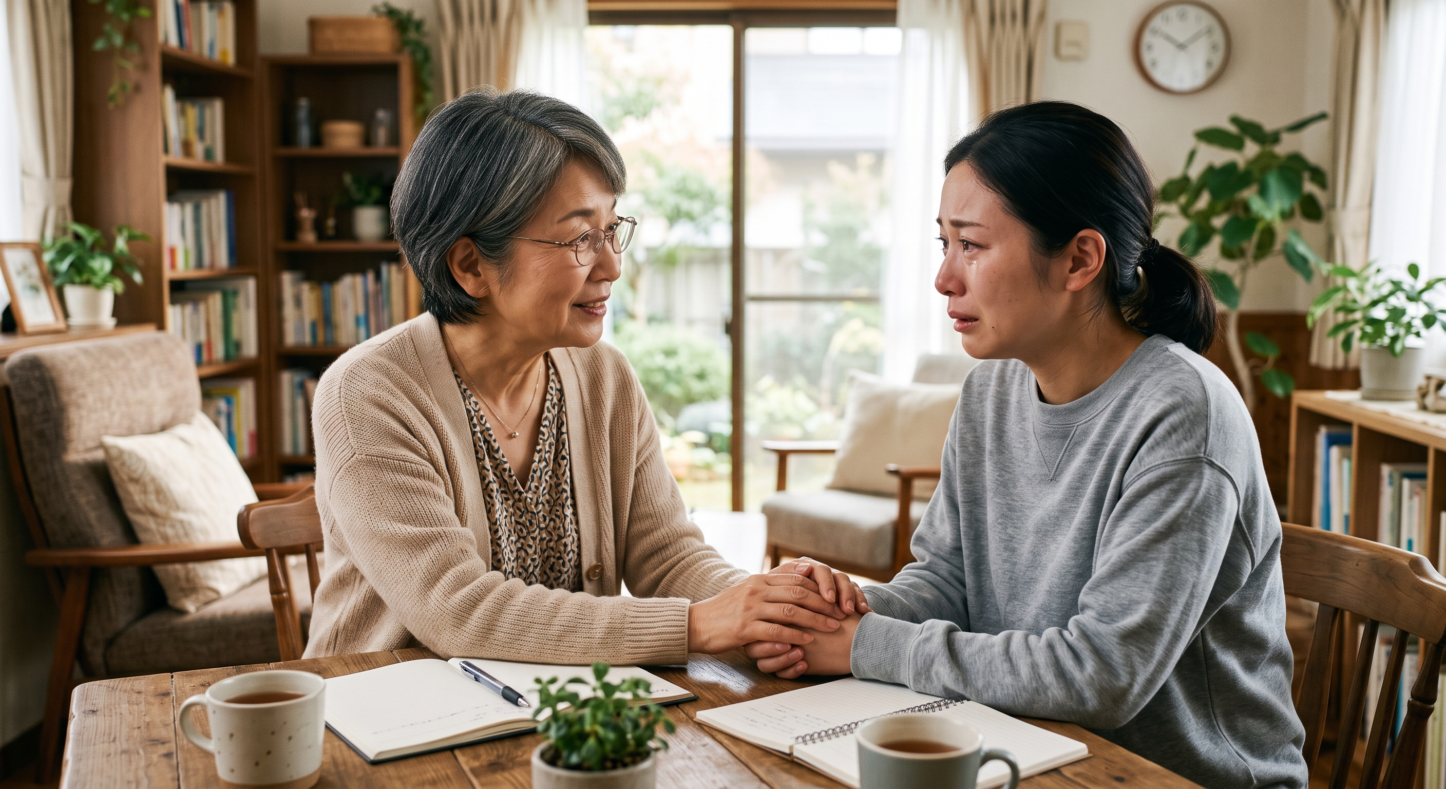 探偵の無料相談で悩みを打ち明け、解決への第一歩を踏み出す女性